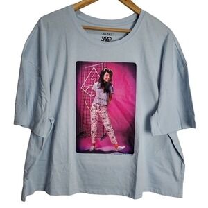Saved By The Bell T-Shirt Womens Plus XXL Tall Crop Top Kelly Kapowski 90s Retro